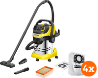 Kärcher WD 5 P S V-25/5/22 (YSY) + Kärcher Sac d'Aspirateur pour WD 4/5/6 (4x)