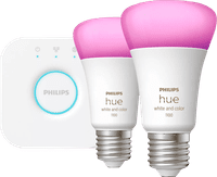 Philips Hue White and Color Kit de Démarrage avec 2 Ampoules + Bridge