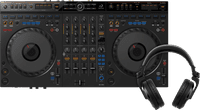 AlphaTheta DDJ-GRV6 + Pioneer DJ HDJ-X7 Zwart