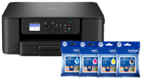 Brother DCP-J1310DW + 1 set extra cartridges