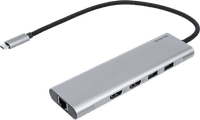 BlueBuilt 9-in-1 Dual HDMI Docking Station met Usb C