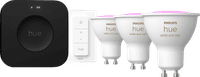 Philips Hue White and Color Starter Pack GU10 3-pack + Bridge Pro + dimmer