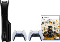 PlayStation 5 Slim Disc Edition + Ghost of Yotei + Covers Zwart + Extra Controller Wit