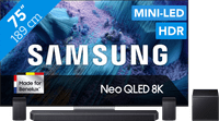 Samsung 75 inches Neo QLED QN990F 8K (2025) + Samsung HW-Q930F Black