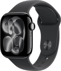 Apple Watch Series 11 Cellular 42 mm Noir Bracelet Sport S/M