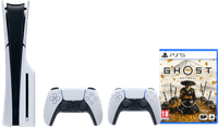 PlayStation 5 Slim Disc Edition + Ghost of Yotei + Manette Supplémentaire Blanc