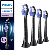 Philips Sonicare Optimal Sensitive HX6054/88 Noir (4 Pièces)