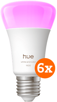 Philips Hue White and Color E27 1100lm 6-pack