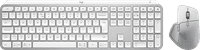 Logitech MX Master 4 pour Mac Argent + Logitech MX Keys S pour Mac AZERTY Blanc