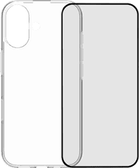 BlueBuilt Back Cover iPhone 17 Transparent + BlueBuilt iPhone 17 Protège-écran Verre