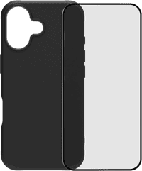 BlueBuilt Protective Back Cover avec MagSafe iPhone 17 Noir + BlueBuilt iPhone 17 Protège-écran Verre