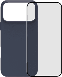 BlueBuilt Protective Back Cover avec MagSafe iPhone 17 Pro Max Bleu + BlueBuilt iPhone 17 Pro Max Protège-écran Verre