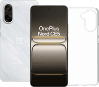 OnePlus Nord CE 5 128 Go Blanc 5G + BlueBuilt Back Cover Transparent