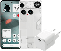 Nothing Phone (3) 256GB Wit 5G + BlueBuilt Oplader met Usb C Poort 45W Wit