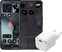 Nothing Phone (3) 512GB Zwart 5G + BlueBuilt Oplader met Usb C Poort 45W Wit