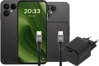 Fairphone 6 256 Go Noir 5G + Pack d'Accessoires Complet