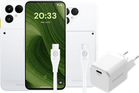 Fairphone 6 256 Go Blanc 5G + Pack d'Accessoires Complet