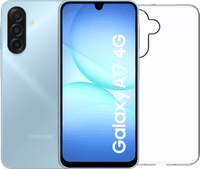 Samsung Galaxy A17 128 Go Gris 4G + BlueBuilt Back Cover Transparent