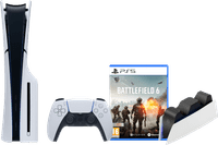 PlayStation 5 Slim Disc Edition + Battlefield 6 + Oplaadstation
