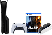 PlayStation 5 Slim Disc Edition + Call of Duty: Black Ops 7 + Covers Zwart + Oplaadstation