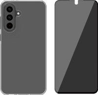 BlueBuilt Back Cover Samsung Galaxy A56 Transparent + Protège-écran de Confidentialité