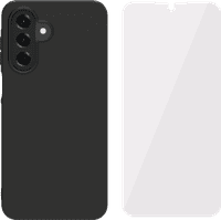 BlueBuilt Samsung Galaxy A17 Back Cover Noir + BlueBuilt Protège-écran Verre