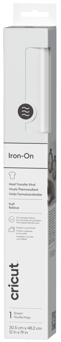Cricut Puff Iron-On Wit 30,5 x 48,3 cm