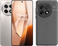 OnePlus 13R 256 Go Blanc 5G + Just in Case Soft Design Back Cover Transparent