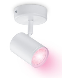 WiZ 1 Spot Imageo Blanc - Éclairage Coloré et Blanc - GU10