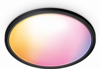 WiZ Plafondlamp SuperSlim - Zwart - Gekleurd en Wit licht