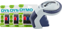 DYMO Omega Lettertang + 3 extra labels