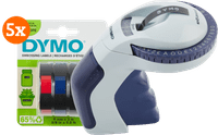 DYMO Omega Lettertang + 5 extra labels
