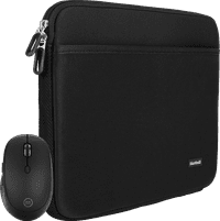 BlueBuilt Laptop Sleeve 37cm 15-16 inches M Black + Tradendum Mouse