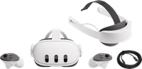 Meta Quest 3 512GB + BlueBuilt PC Link Cable + Elite Strap met batterij