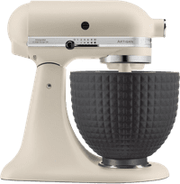 KitchenAid Artisan Mixer 5KSM125EMH White + Design Mixing Bowl Black