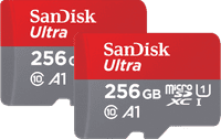 SanDisk MicroSDXC Ultra 256 Go 120 Mo/s Lot de 2
