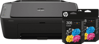 HP DeskJet 2920 All-in-One + 2 zwarte + 2 kleuren cartridges