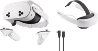 Meta Quest 3S 128GB + BlueBuilt PC Link Cable + Elite Strap met batterij