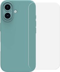 BlueBuilt Back Cover iPhone 16 Groen + Screenprotector Glas