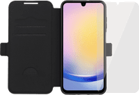 BlueBuilt Samsung Galaxy A26 Book Case Zwart + Screenprotector Glas