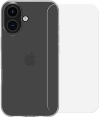 BlueBuilt Back Cover iPhone 16 Transparant + Screenprotector Glas