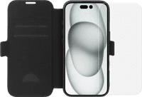 BlueBuilt Apple iPhone 16 Book Case Leer Zwart + Screenprotector Glas