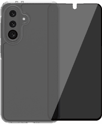 BlueBuilt Protective Cover Samsung Galaxy A36 Transparent + Protège-écran de Confidentialité Verre