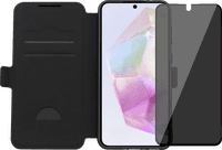 BlueBuilt Samsung Galaxy A36 Book Case Zwart + Privacy Filter Screenprotector Glas