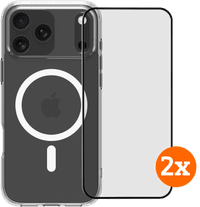 BlueBuilt Protective Back Cover MagSafe iPhone 17 Pro Max + Screenprotector Duo Pack