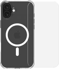 BlueBuilt Protective Back Cover met MagSafe iPhone 16 Plus + Screenprotector Glas