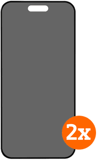 BlueBuilt Apple iPhone 16 Pro Privacy Filter Screenprotector Glas Duo Pack