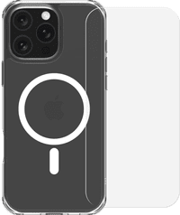 BlueBuilt Protective Back Cover met MagSafe iPhone 16 Pro Max + Screenprotector Glas