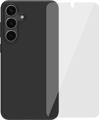 BlueBuilt Samsung Galaxy S25 Plus Back Cover Zwart + Screenprotector Glas