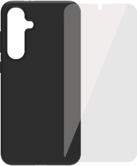 BlueBuilt Samsung Galaxy S24 FE Back Cover Noir + Protège-écran Verre